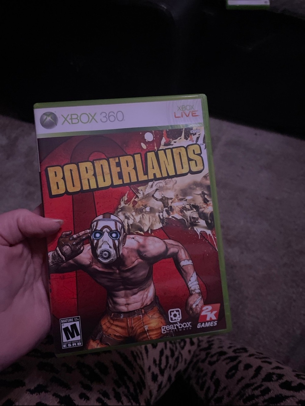 Microsoft Xbox 360 Borderlands - Red and Yellow Cover